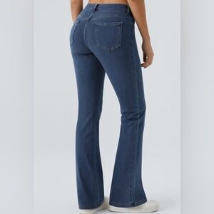 Halara Flex Blue Comfort Stretch High Rise Casual Bootcut Jeans Size Small New